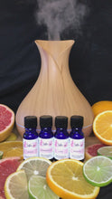 Load and play video in Gallery viewer, Citrus Grove Pure Essential Oils 4 pack
